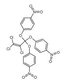 Tri-p-nitrophenyl-ortho-α,β,β-trichloracrylat结构式