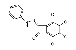 2,3,4,5-Tetrachloro-8-(phenyl-hydrazono)-bicyclo[4.2.0]octa-1,3,5-trien-7-one Structure