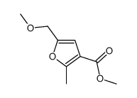 5-(Methoxymethyl)-2-methyl-3-furancarboxylic acid methyl ester Structure