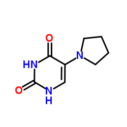 5-(1-Pyrrolidinyl)-2,4(1H,3H)-pyrimidinedione Structure