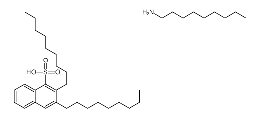 decan-1-amine,2,3-di(nonyl)naphthalene-1-sulfonic acid结构式