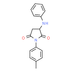 3-(phenylamino)-1-(p-tolyl)pyrrolidine-2,5-dione Structure