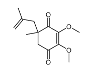 2,3-dimethoxy-5-methallyl-5-methyl-2-cyclohexene-1,4-dione结构式