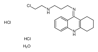 N-(2-chloroethyl)-N'-(1,2,3,4-tetrahydroacridin-9-yl)propane-1,3-diamine,hydrate,dihydrochloride Structure