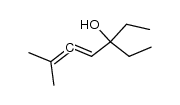 3-ethyl-6-methyl-hepta-4,5-dien-3-ol结构式