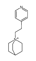 N-[2-(4-pyridyl)ethyl]quinuclidinium Structure