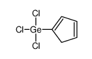 trichloro(cyclopenta-1,3-dien-1-yl)germane结构式