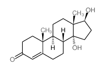 14alpha,17beta-Dihydroxyandrost-4-en-3-one Structure