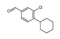 3-Chloro-4-cyclohexylbenzaldehyde Structure