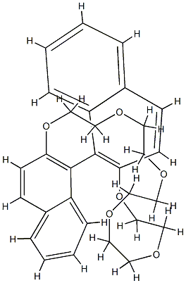 12,13,15,16,18,19,21,22,24,25-decahydrodinaphtho[2,1-q:1',2'-s][1,4,7,10,13,16]hexaoxacycloicosine结构式