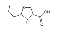 2-propyl-1,3-thiazolidine-4-carboxylic acid Structure