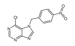 6-chloro-7-(4-nitrophenylmethyl)-7H-purine结构式
