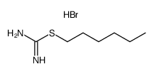 2-hexylisothiourea hydrobromide Structure