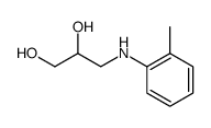3-(2-methyl-anilino)-propane-1,2-diol结构式
