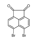 5,6-dibromo-1,2-Acenaphthylenedione Structure