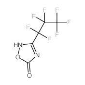 3-(1,1,2,2,3,3,3-heptafluoropropyl)-2H-1,2,4-oxadiazol-5-one结构式