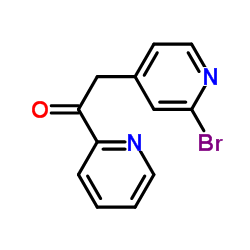 2-(2-溴吡啶-4-基)-1-(吡啶-2-基)乙酮结构式