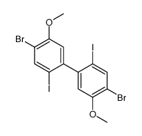1-bromo-4-(4-bromo-2-iodo-5-methoxyphenyl)-5-iodo-2-methoxybenzene结构式