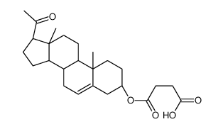 3β-hydroxypregn-5-en-20-one 3-(hydrogen succinate)结构式