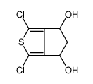 1,3-dichloro-5,6-dihydro-4H-cyclopenta[c]thiophene-4,6-diol Structure