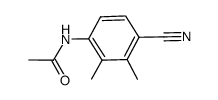N-(4-cyano-2,3-dimethylphenyl)acetamide Structure