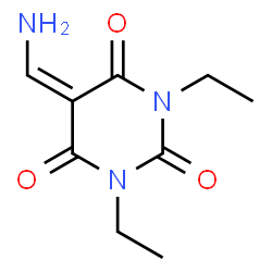 2,4,6(1H,3H,5H)-Pyrimidinetrione,5-(aminomethylene)-1,3-diethyl-(9CI)结构式