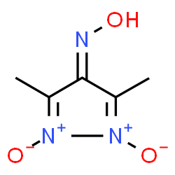 4H-Pyrazol-4-one, 3,5-dimethyl-, oxime, 1,2-dioxide (9CI)结构式