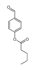 Pentanoic acid 4-formylphenyl ester Structure