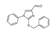 2-benzylsulfanyl-1-phenylimidazole-4-carbaldehyde Structure
