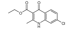 ETHYL 7-CHLORO-4-HYDROXY-2-METHYLQUINOLINE-3-CARBOXYLATE structure