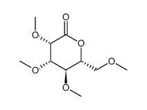 2-O,3-O,4-O,6-O-Tetramethyl-D-mannonic acid δ-lactone structure