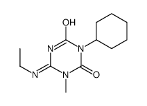 3-cyclohexyl-6-(ethylamino)-1-methyl-1,3,5-triazine-2,4-dione Structure