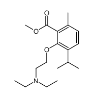 methyl 2-[2-(diethylamino)ethoxy]-6-methyl-3-propan-2-ylbenzoate结构式