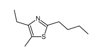 2-Butyl-4-ethyl-5-methylthiazole Structure