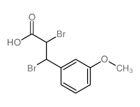 2,3-dibromo-3-(3-methoxyphenyl)propanoic acid结构式