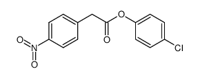 4-Nitrobenzeneacetic acid 4-chlorophenyl ester结构式