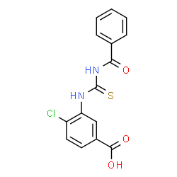 3-[[(BENZOYLAMINO)THIOXOMETHYL]AMINO]-4-CHLORO-BENZOIC ACID structure