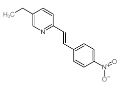 Pyridine,5-ethyl-2-[2-(4-nitrophenyl)ethenyl]- structure