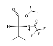(R)-3-Methyl-2-(2,2,2-trifluoro-acetylamino)-butyric acid isopropyl ester结构式