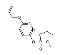 diethoxy-(6-prop-2-enoxypyridazin-3-yl)oxy-sulfanylidene-λ5-phosphane结构式