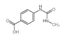 4-(methylcarbamoylamino)benzoic acid Structure