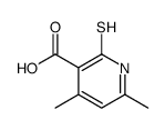 2-MERCAPTO-4,6-DIMETHYLNICOTINIC ACID structure