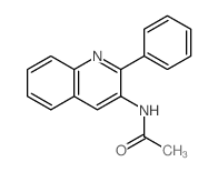 Acetamide,N-(2-phenyl-3-quinolinyl)-结构式