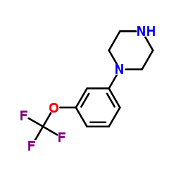 1-[3-(trifluoromethoxy)Phenyl]piperazine结构式