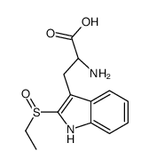 (2R)-2-amino-3-(2-ethylsulfinyl-1H-indol-3-yl)propanoic acid结构式