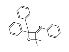 N-(2,2-Dimethyl-4,4-diphenyloxetan-3-ylidene)benzenamine结构式