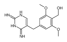 [4-[(2,4-diaminopyrimidin-5-yl)methyl]-2,6-dimethoxy-phenyl]methanol结构式