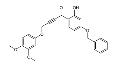 1-(4-Benzyloxy-2-hydroxyphenyl)-4-(3',4'-dimethoxyphenoxy)-2-butyn-1-one结构式