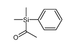 Acetylphenyldimethylsilane structure