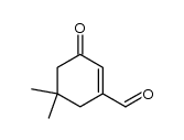 3-formyl-5,5-dimethyl-2-cycolohexen-1-one Structure